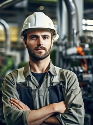 smiling-male-car-mechanic-uniform-hat-holding-wrench-standing-by-car_25996-11522